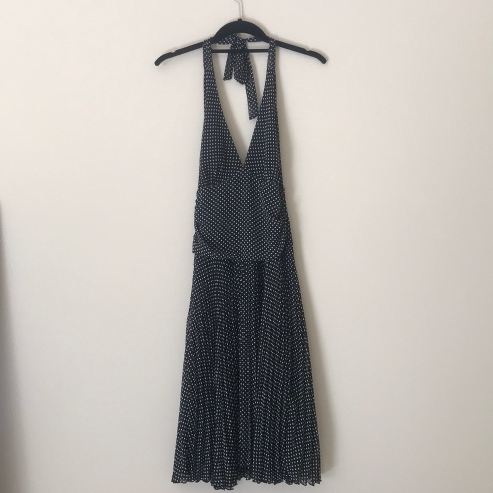 F21 black and white polka dot dress